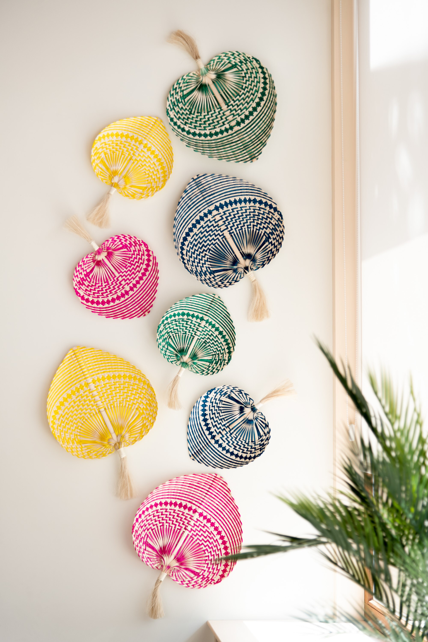 Woonaccessoire Tahoe Bamboe Meerkleurig - Set van 4