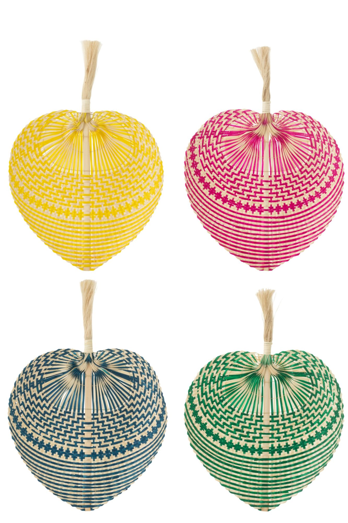 Woonaccessoire Zornira Bamboe Meerkleurig - Set van 4 - Afbeelding 3