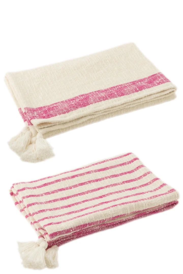 Plaid Brakil Roze - Set van 2 - Afbeelding 2