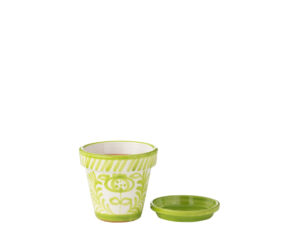 Bloempot Bevund Keramiek Meerkleurig H19 cm