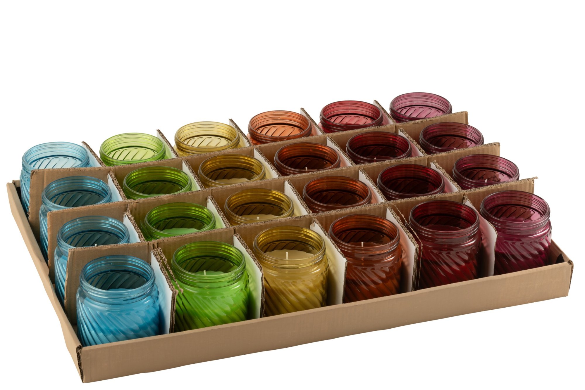 Geurkaars Donel Glas Meerkleurig - Set van 6