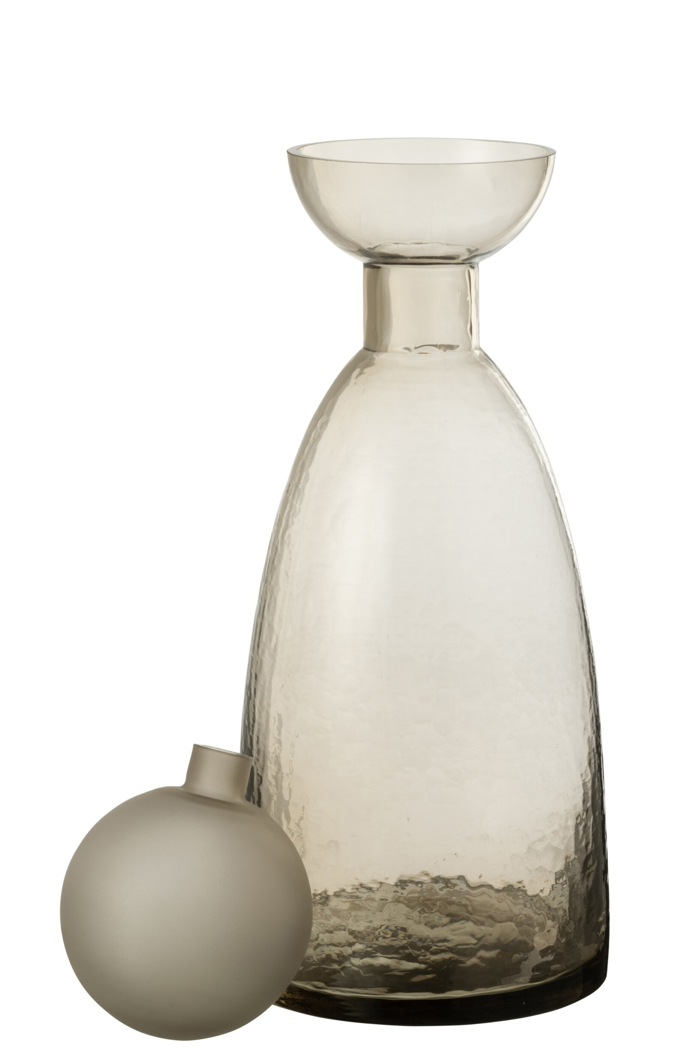 Vaas Graciosa Glas Grijs H43 cm