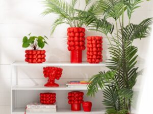 Bloempot Saammos Keramiek Rood H10,3 cm