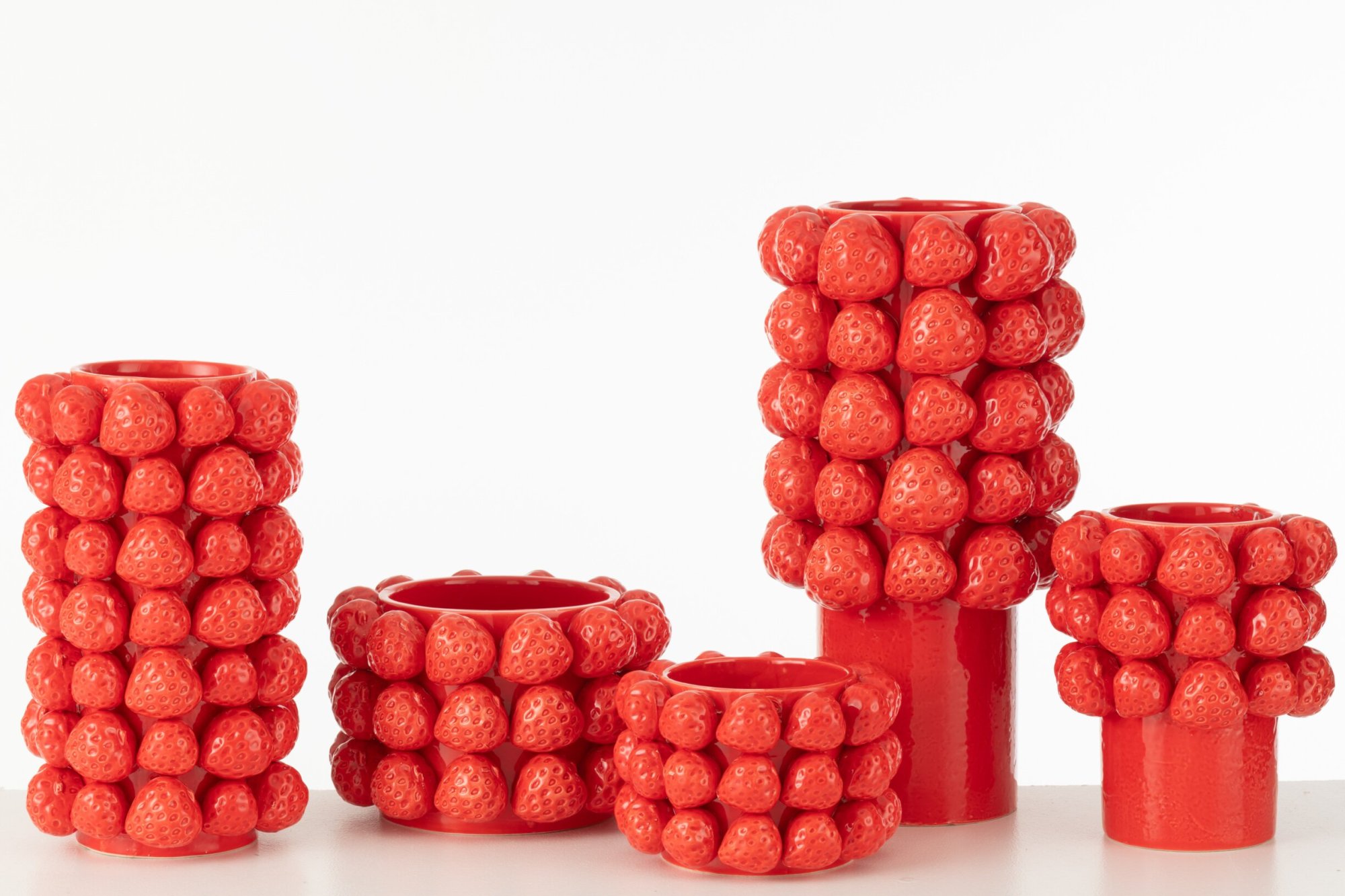 Bloempot Cirman Keramiek Rood H13 cm