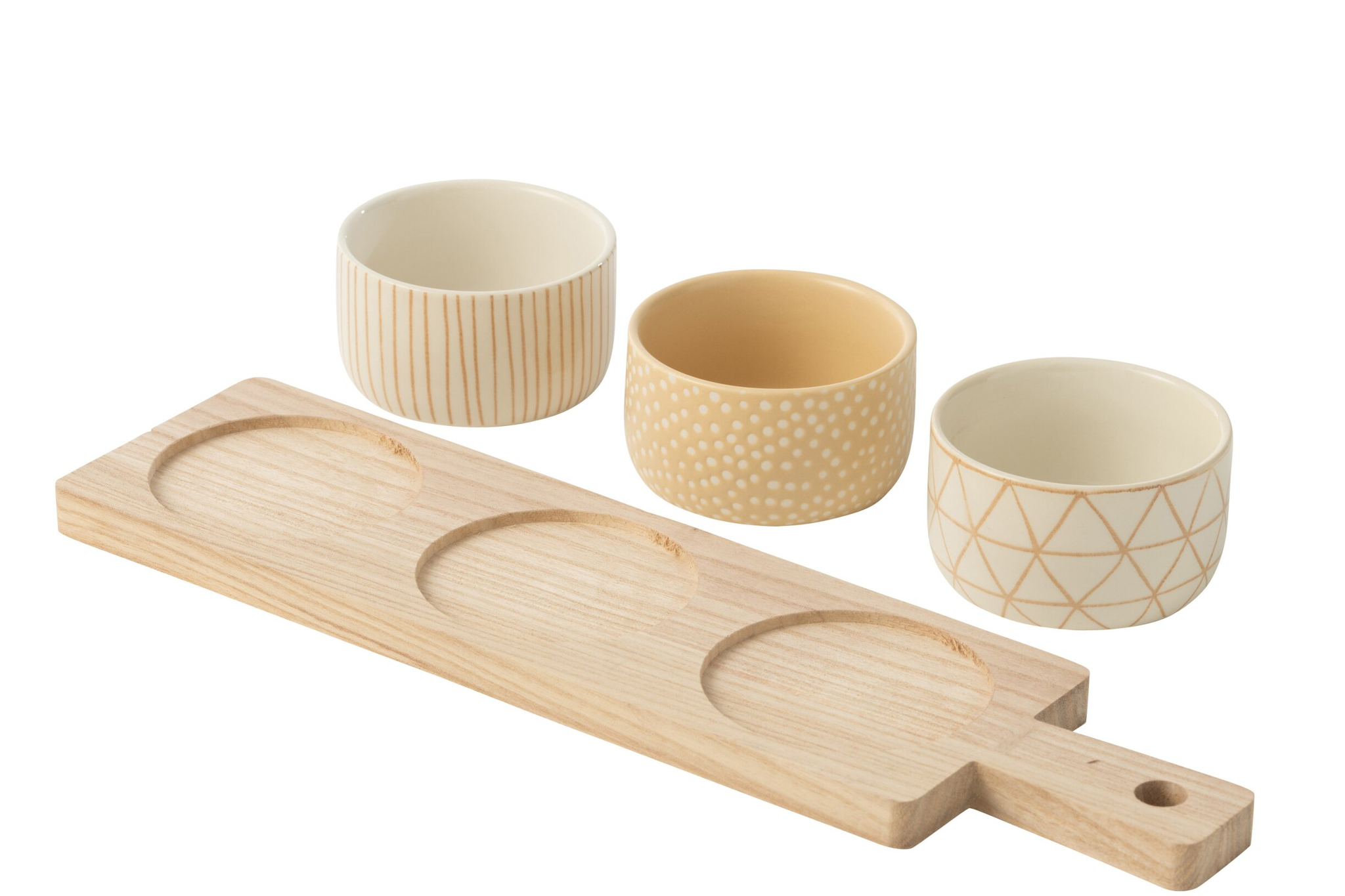 Dienblad Sesino Hout Beige