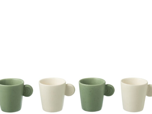 Seinsund groene keramische opbergdoos, compact formaat voor kleine spulletjes, rustig en decoratief design