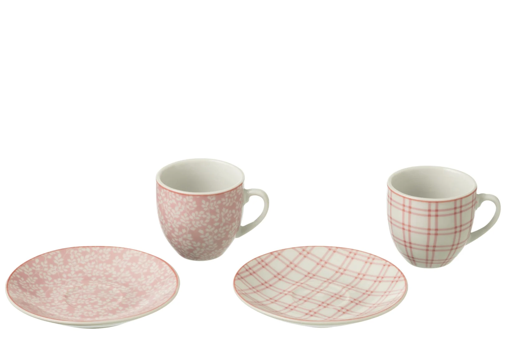 Roze keramieken Rovinj opbergdoos met zachte decoratieve uitstraling en compact formaat