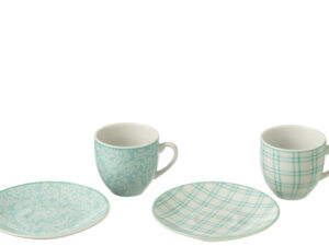 Kopje Caarmund Keramiek Blauw - Set van 6
