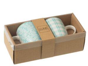 Mok Brilvu Keramiek Blauw - Set van 2