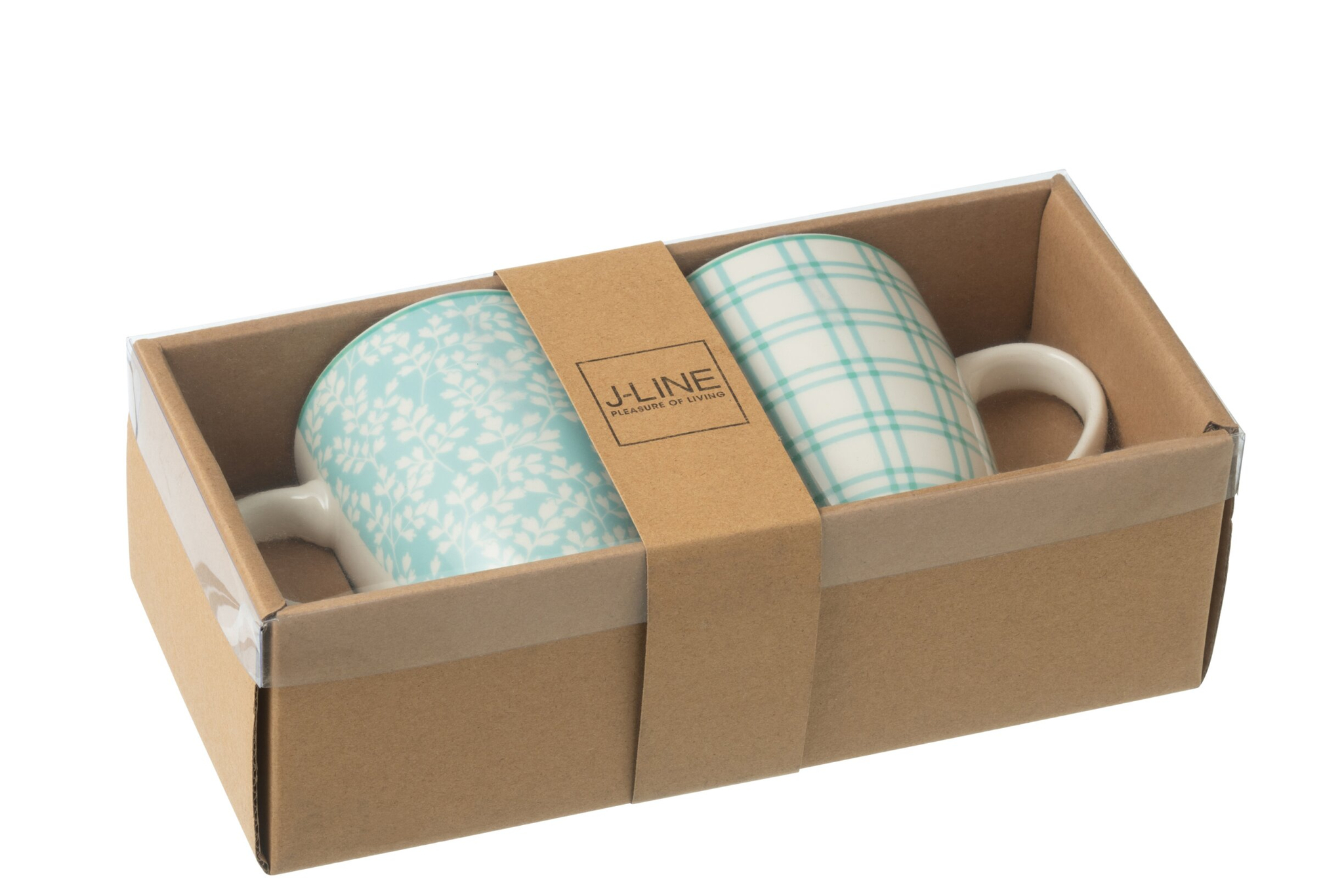 Mok Brilvu Keramiek Blauw - Set van 2