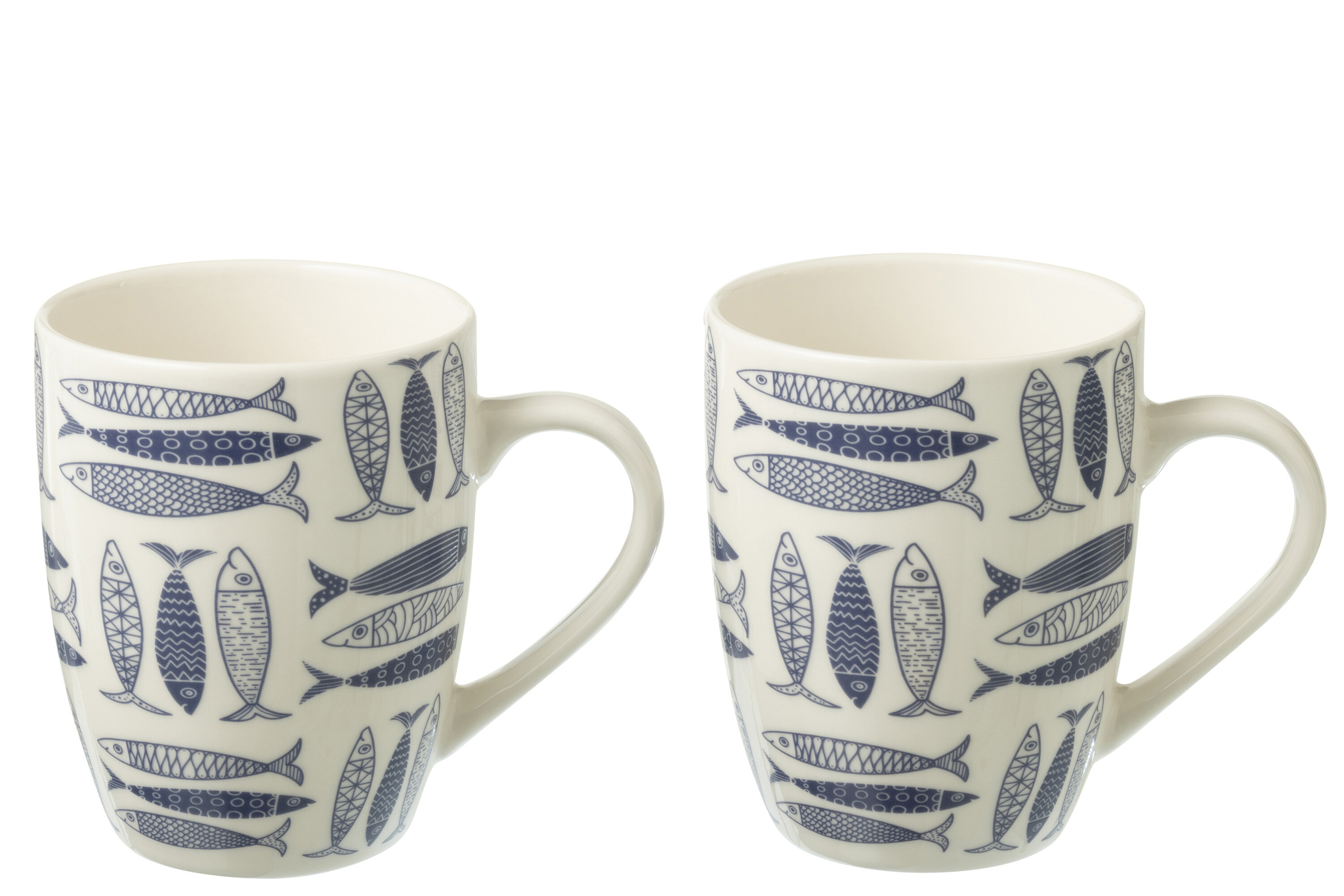 Mok Daulir Keramiek Blauw - Set van 2 - Afbeelding 2