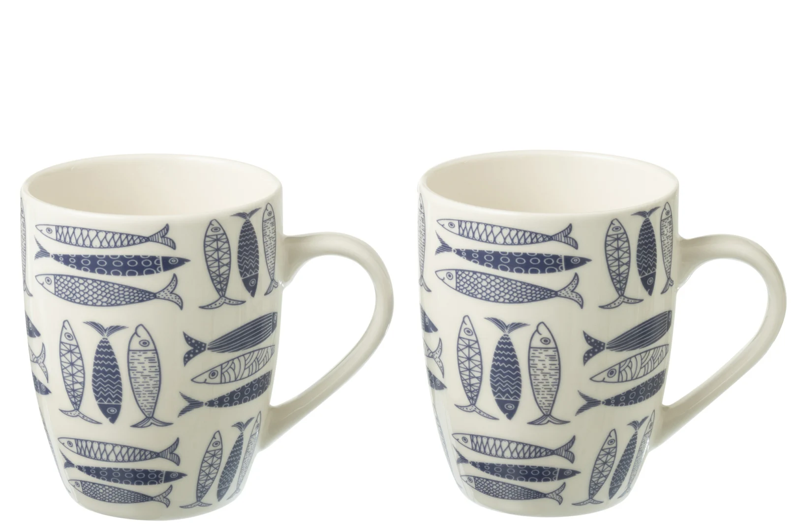 Mok Daulir Keramiek Blauw - Set van 2 - Afbeelding 2