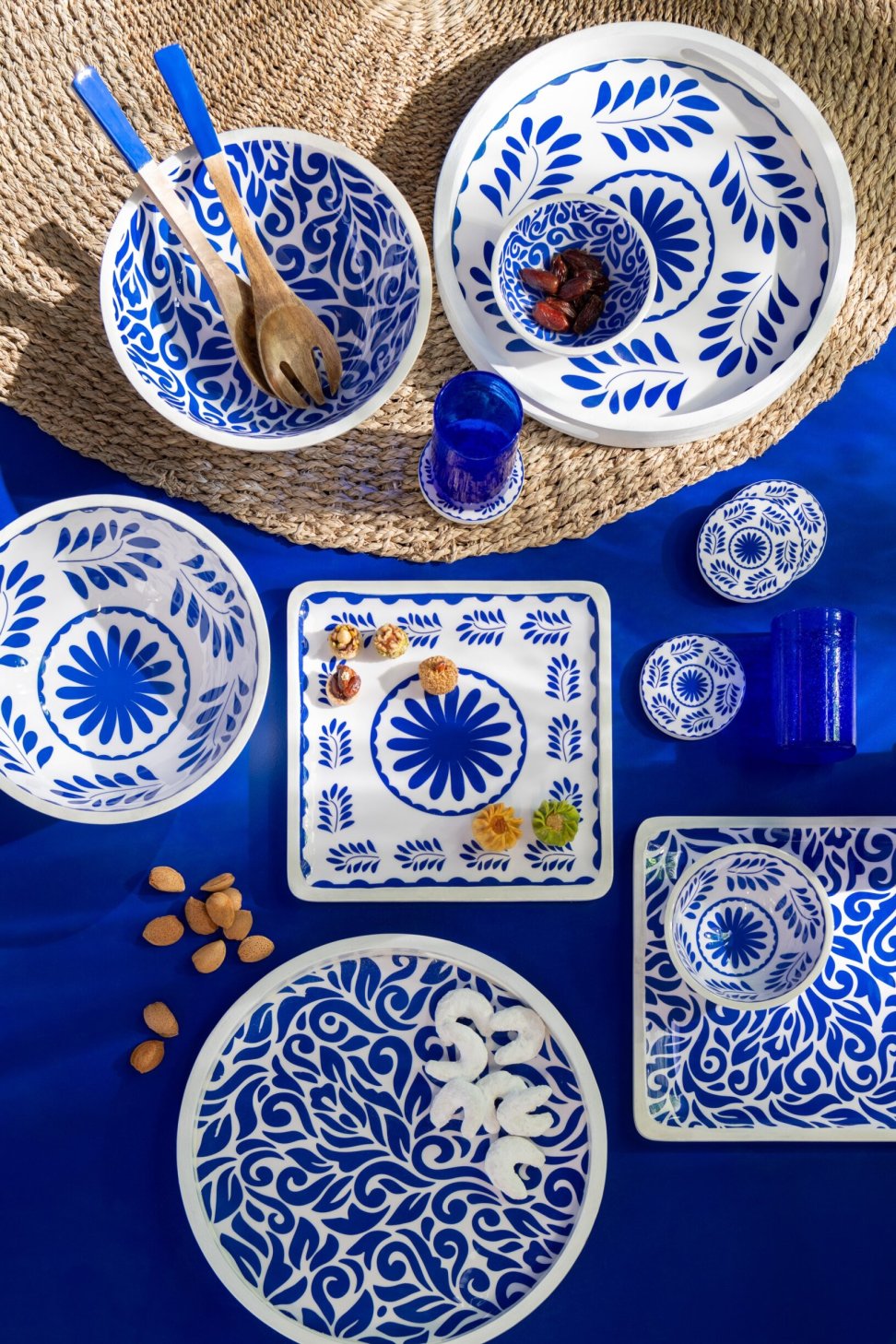 Schaal Jeimmero Mangohout Blauw - Afbeelding 2