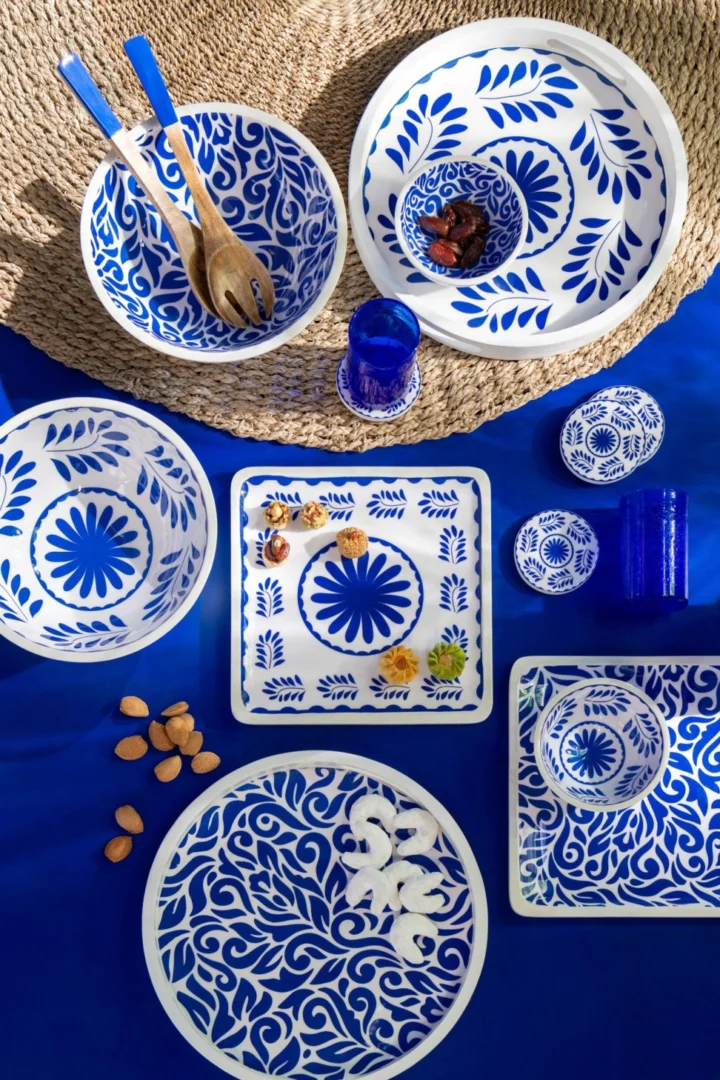 Schaal Jeimmero Mangohout Blauw - Afbeelding 2