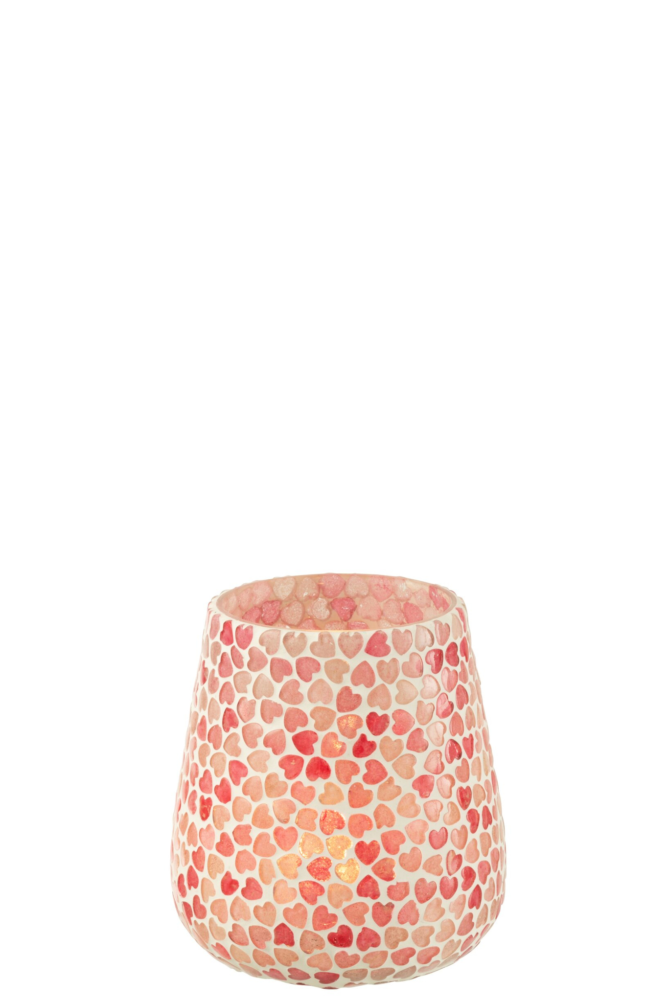 Waxinelichthouder Poomaro Glas Roze
