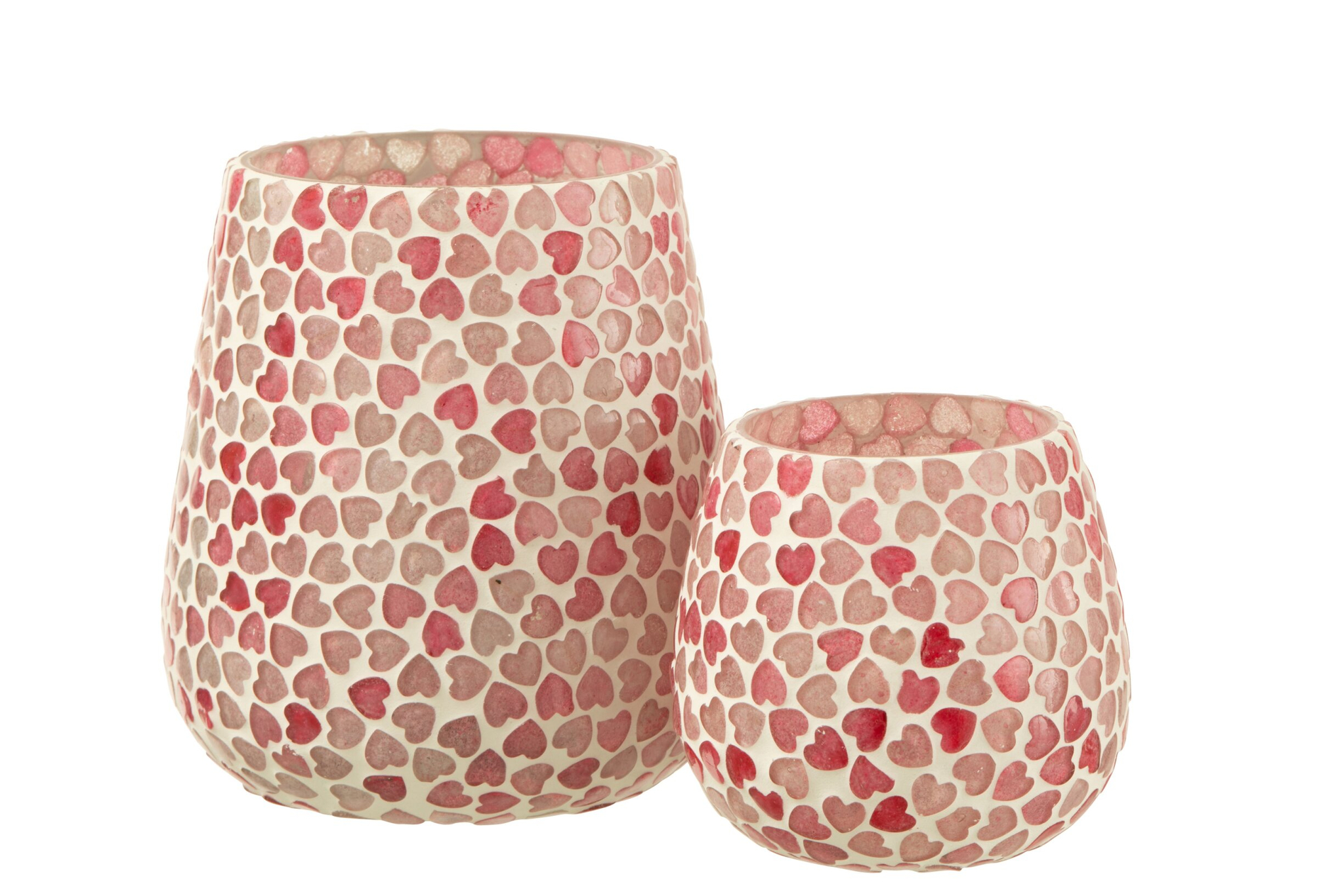 Waxinelichthouder Poomaro Glas Roze - Afbeelding 3