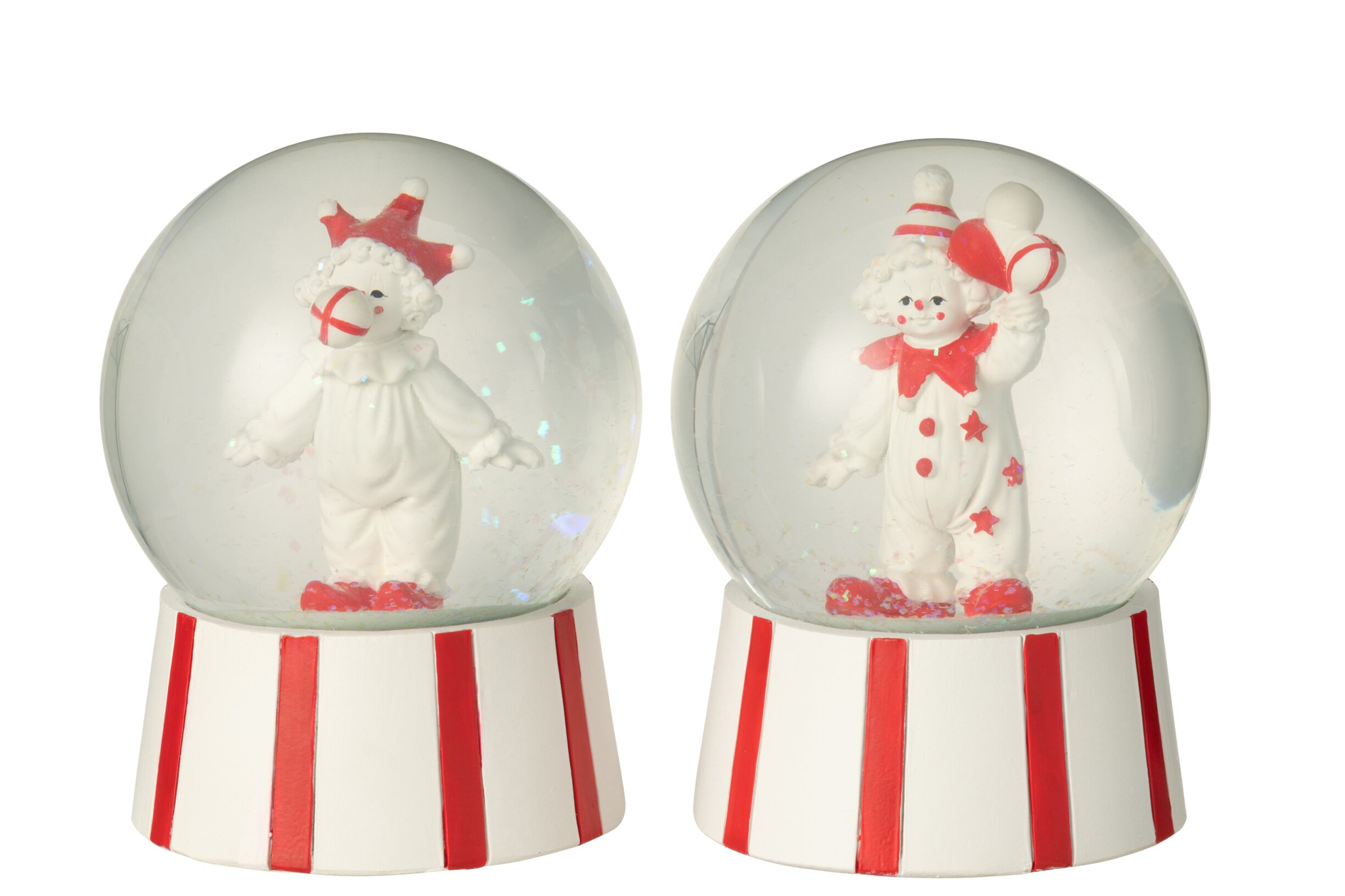 Sneeuwbol Heidonte Steen Rood - Set van 2