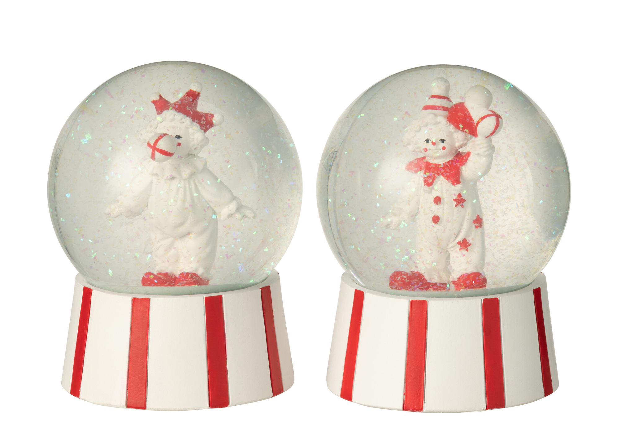 Sneeuwbol Heidonte Steen Rood - Set van 2 - Afbeelding 2