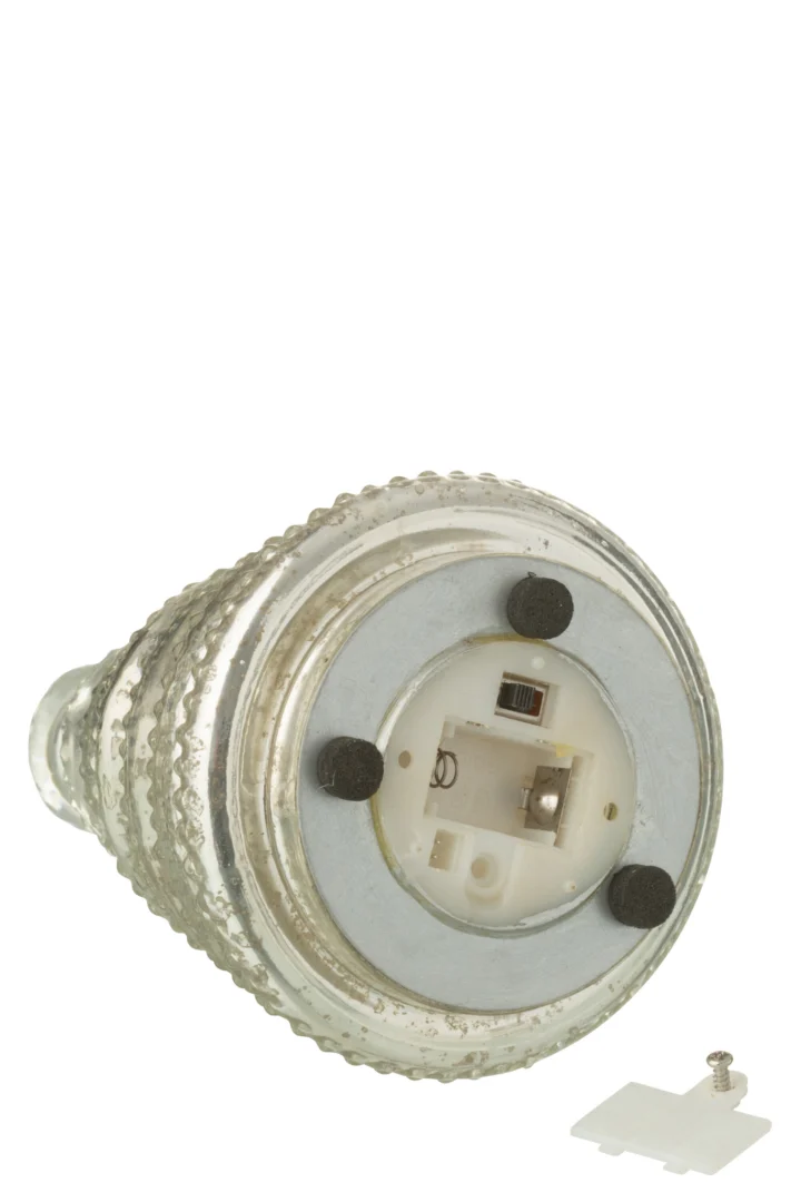 Decoratie Causino Glas Zilver - Set van 3 - Afbeelding 3