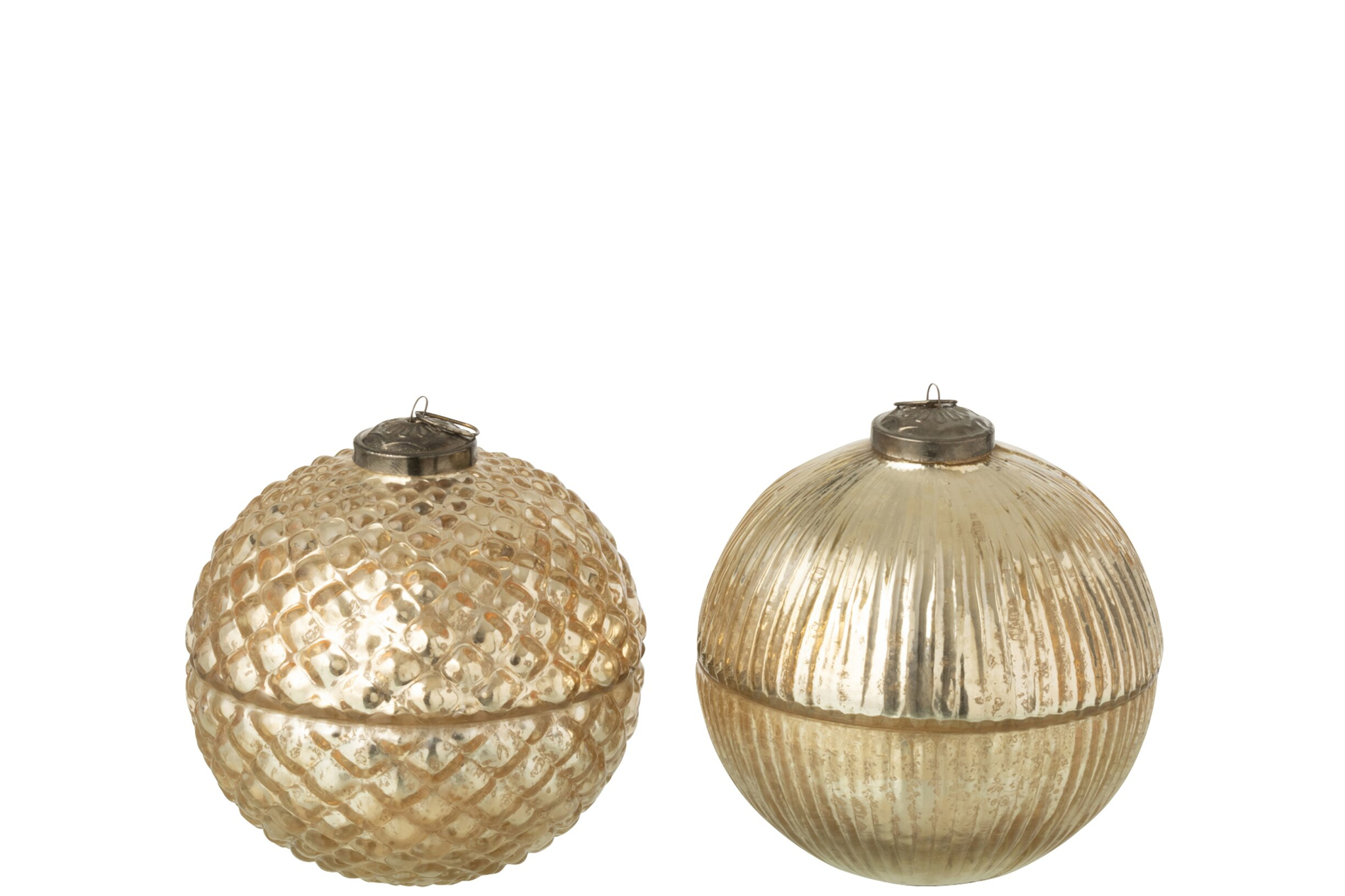 Geurkaars Kostella Glas Goud - Set van 2