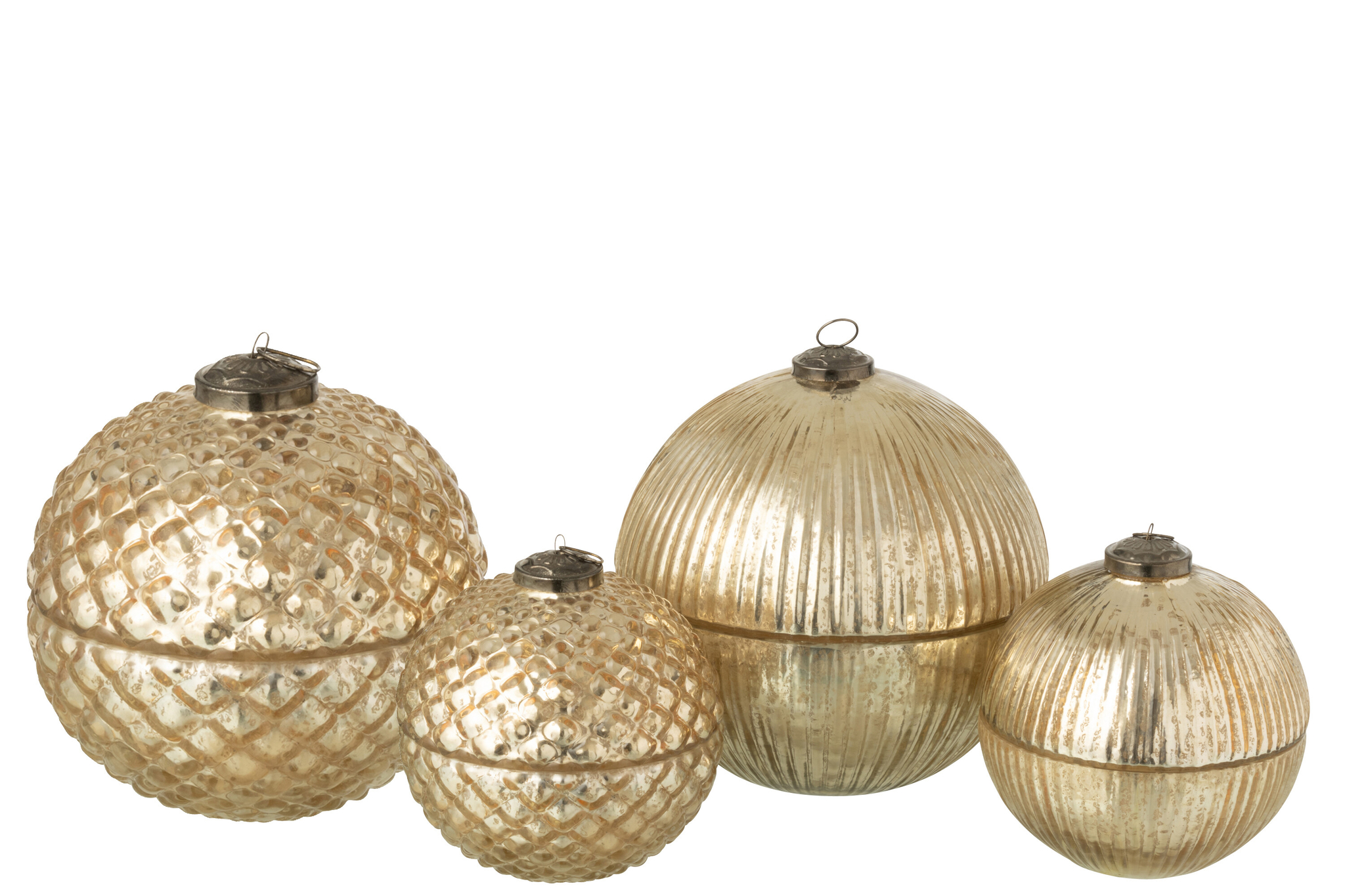 Geurkaars Kostella Glas Goud - Set van 2 - Afbeelding 2