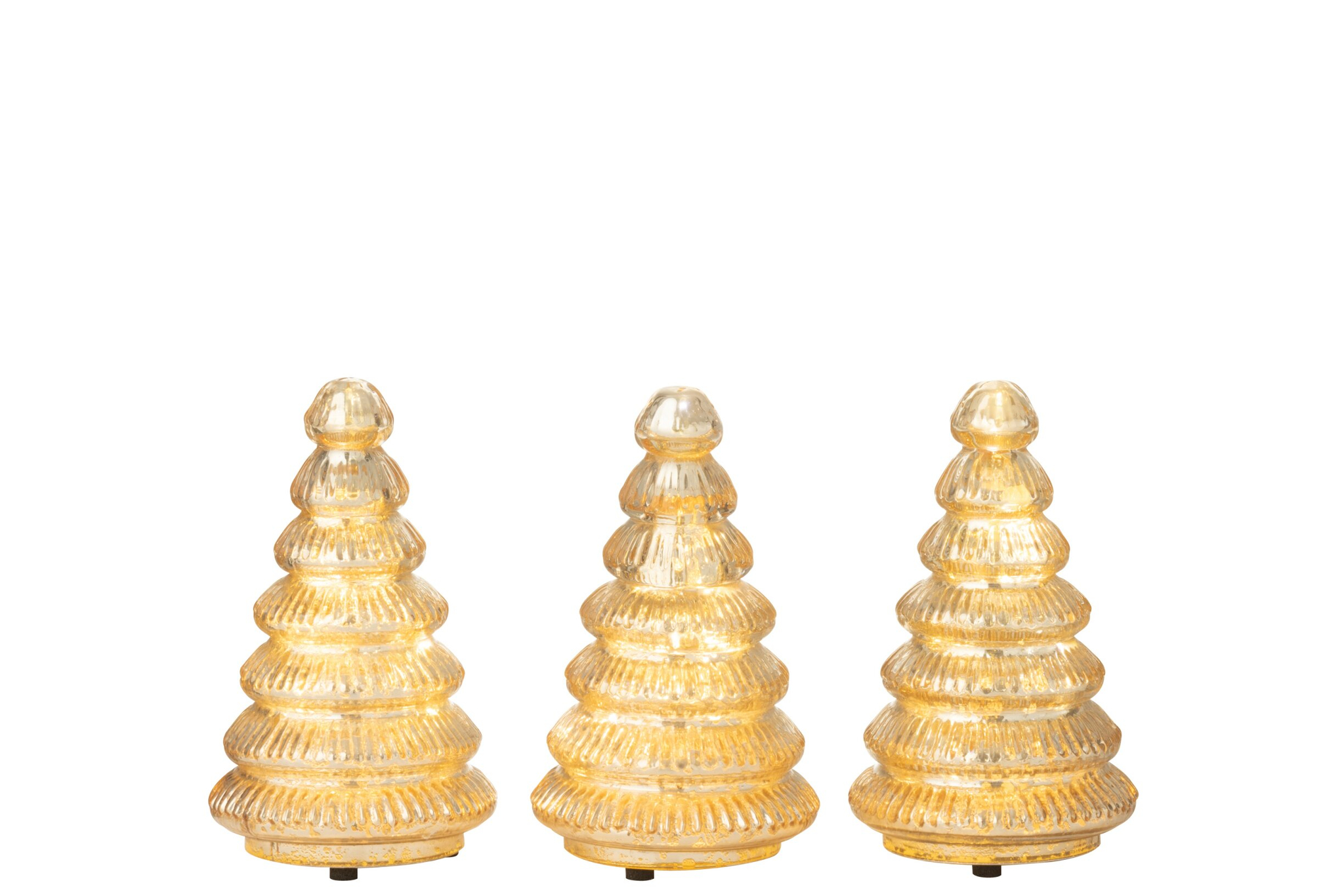 Kunstboom Hannover Glas Goud H10 cm - Set van 3