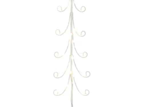 Kunstboom Neekira wit metaal H72 cm, slank design en elegante winterse uitstraling op stevige voet