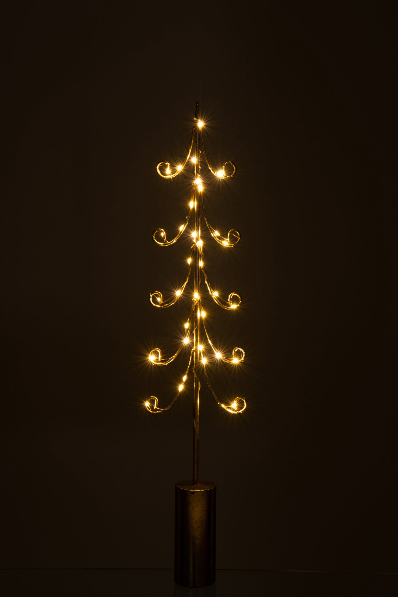 Kunstboom Fulin Metaal Goud H72 cm - Afbeelding 2