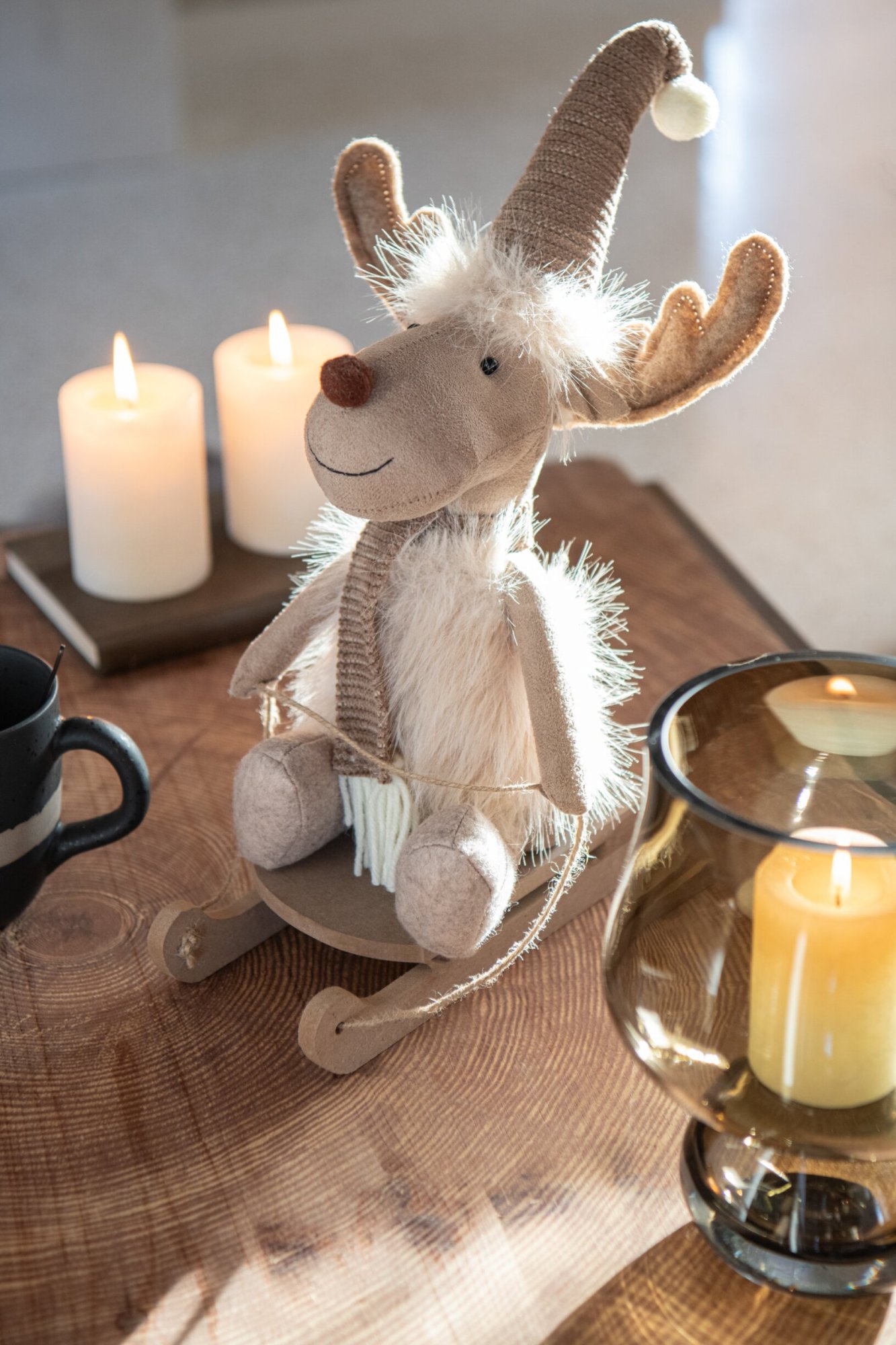 Decoratiefiguur Vummello Polyester Beige H40 cm