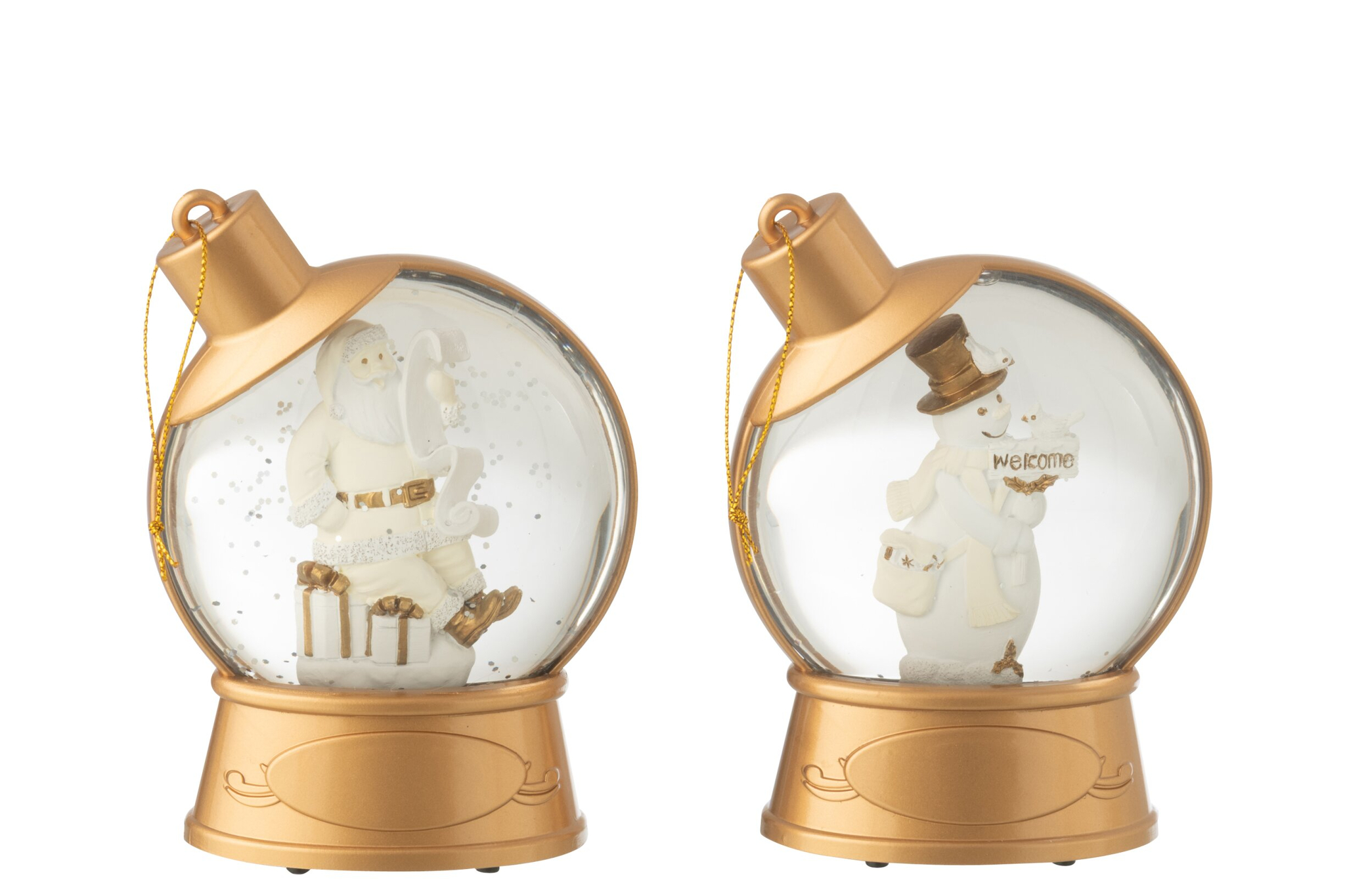 Decoratiefiguur Neckar Kunststof Wit H13 cm - Set van 2