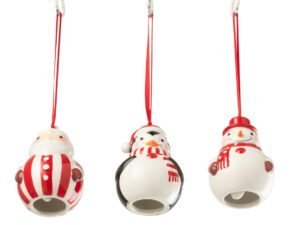 Kerstdecoratie Tatia Dolomiet Rood - Set van 3