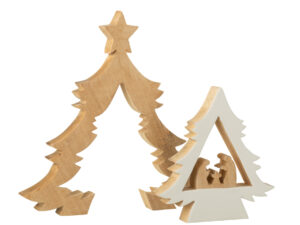 Kerststal Donau Mangohout Wit