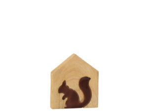 Decoratiefiguur Flilas Mangohout Naturel H16,5 cm