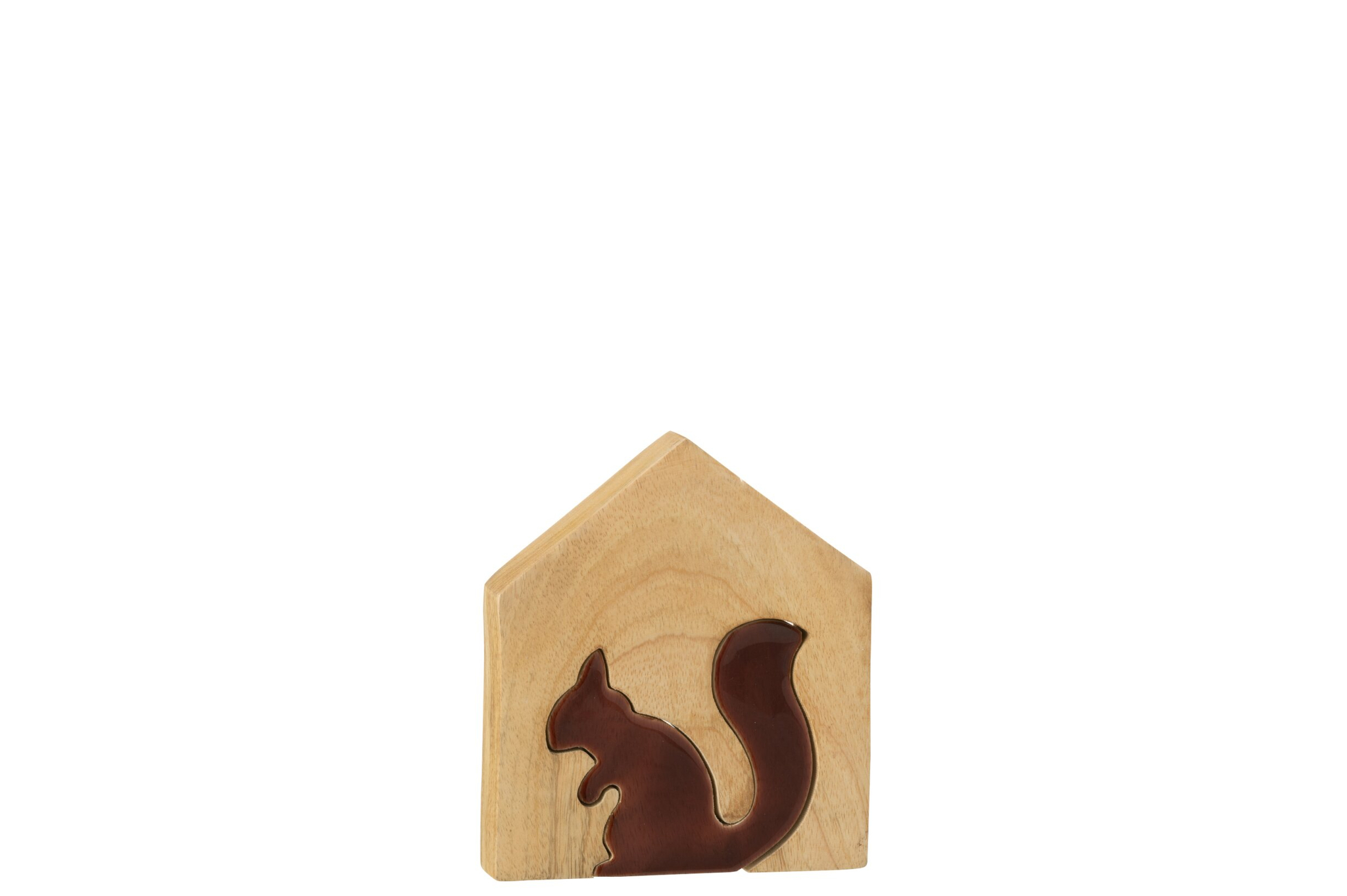 Decoratiefiguur Flilas Mangohout Naturel H16,5 cm