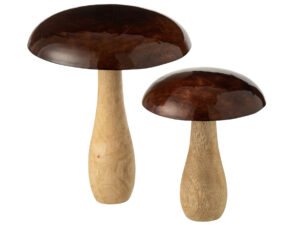 Decoratiefiguur Pammio Mangohout Naturel H23 cm