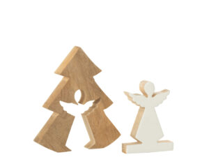 Kunstboom Hieto Mangohout Wit H20 cm
