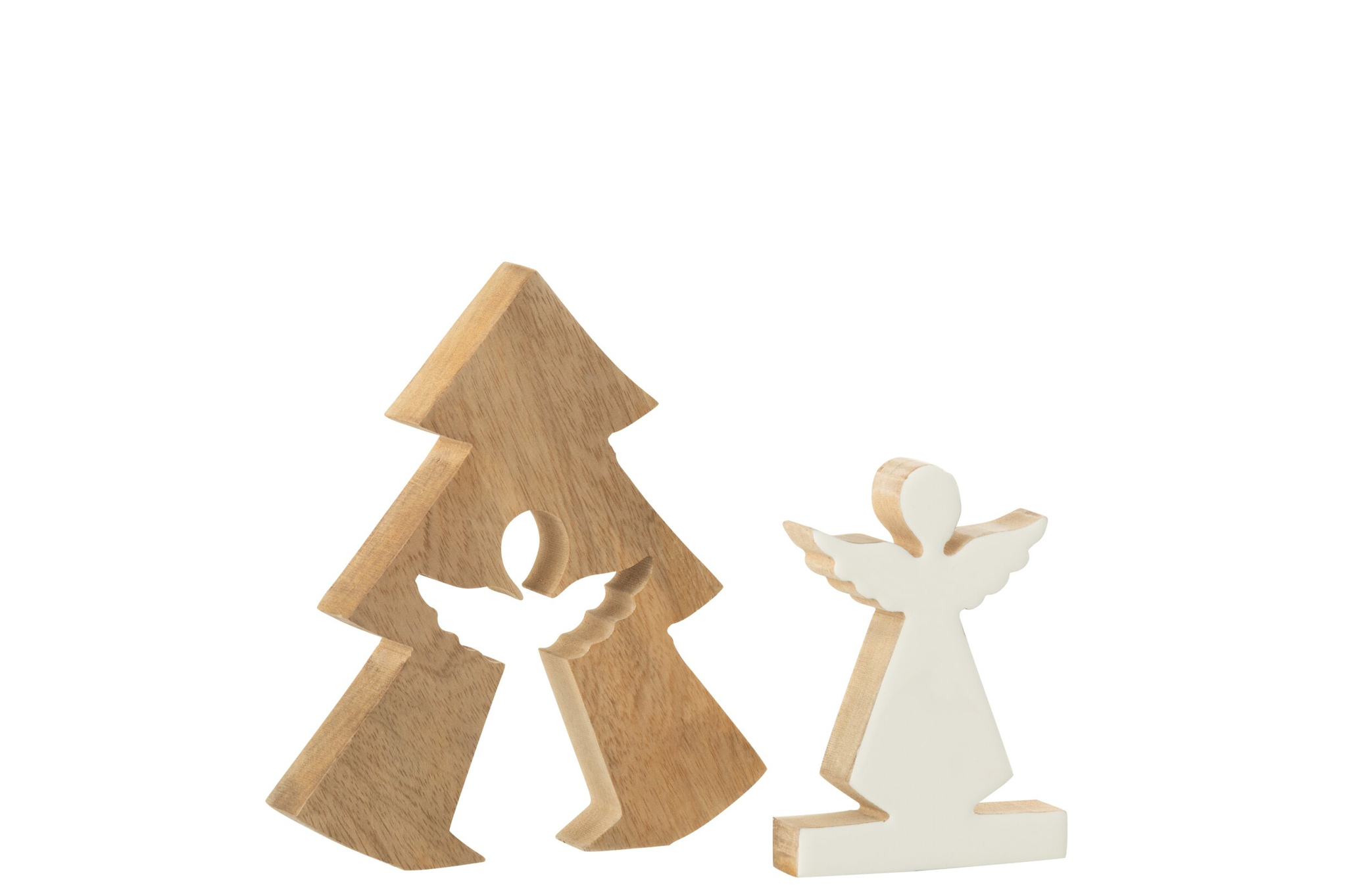 Kunstboom Hieto Mangohout Wit H20 cm