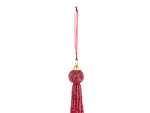 Kerstdecoratie Deeldano Kralen Rood