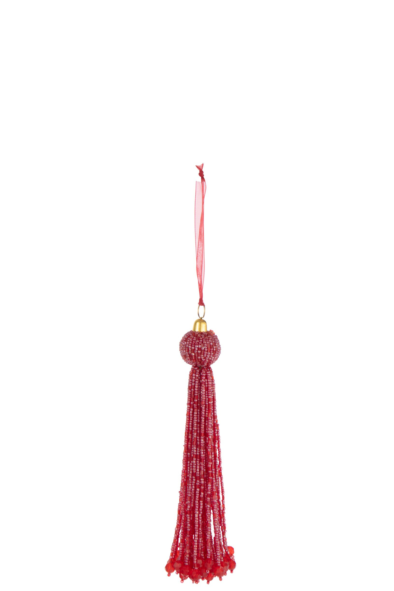 Kerstdecoratie Deeldano Kralen Rood