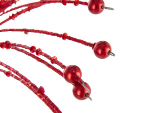 Decoratie Haskund Kralen Rood