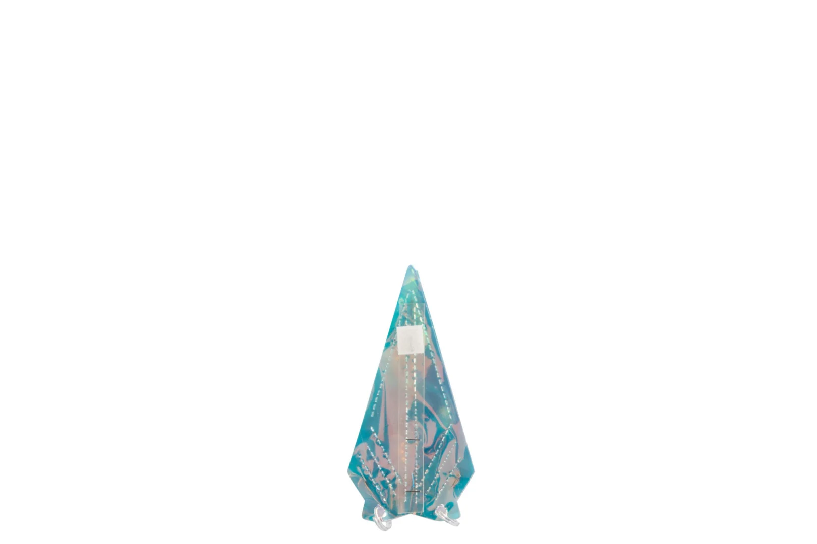 Decoratiehanger Boondaro PET meerkleurig, glanzende geometrische kerstdecoratie in turquoise tinten