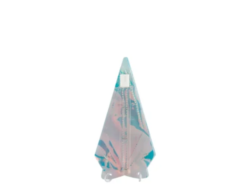 Decoratie Laaser meerkleurige PET star-hanger met speels, licht glanzend design