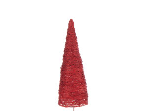 Kerstboom Faanto Papier Rood H58 cm