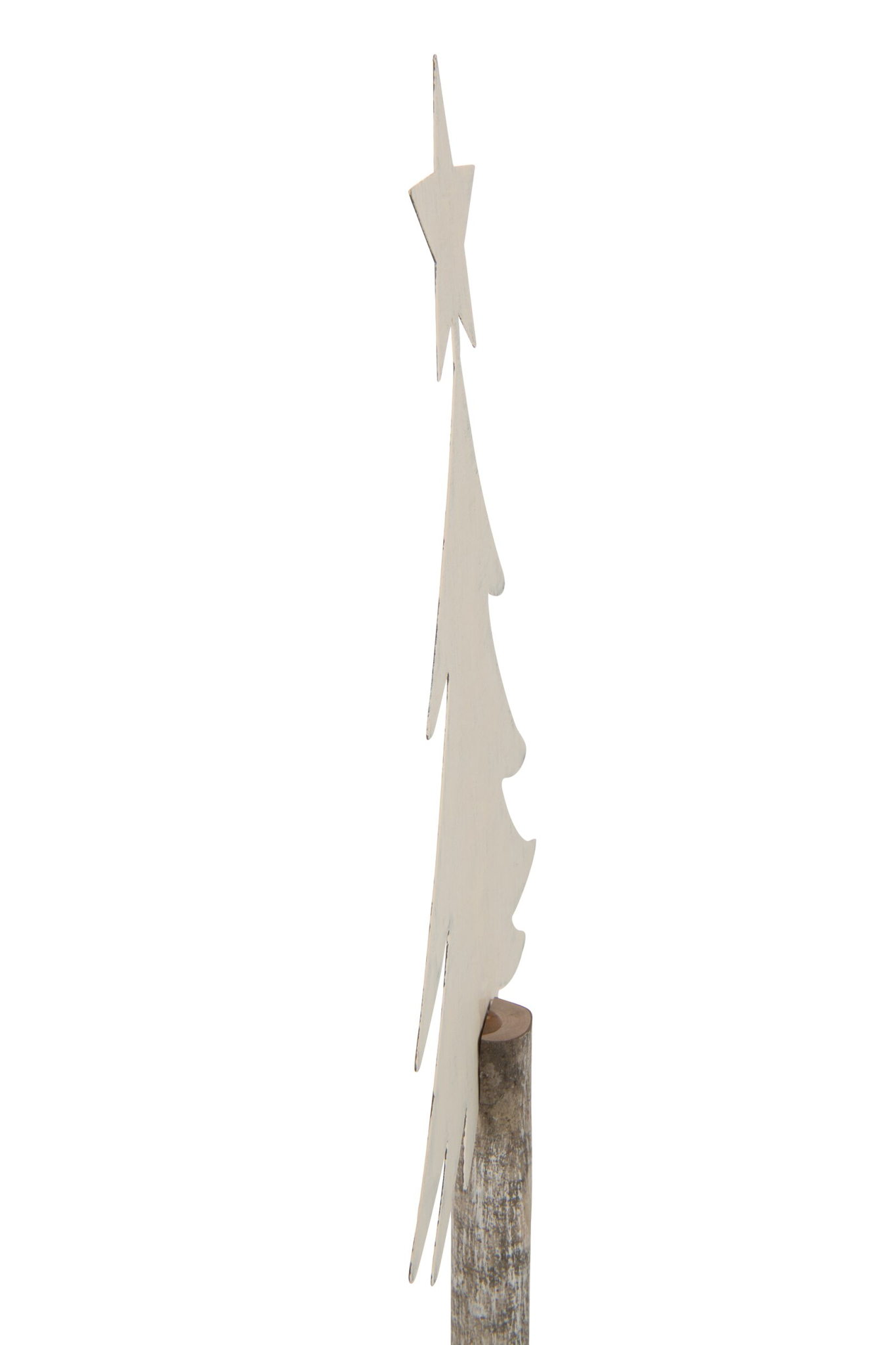 Kerstboom Peildon Hout Wit H45 cm
