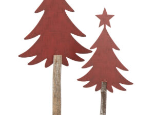 Kerstboom Bumy Metaal Rood H60 cm