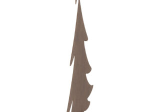Kerstboom Paurral Metaal Bruin H45 cm