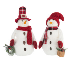 Decoratiefiguur Grientoro Polyester Rood H53 cm - Set van 2