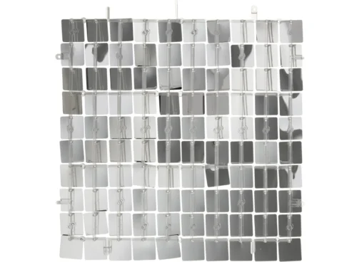 Stoosang decoratiepaneel zwart PVC, vierkant met glanzende tegelstructuur en strak modern design