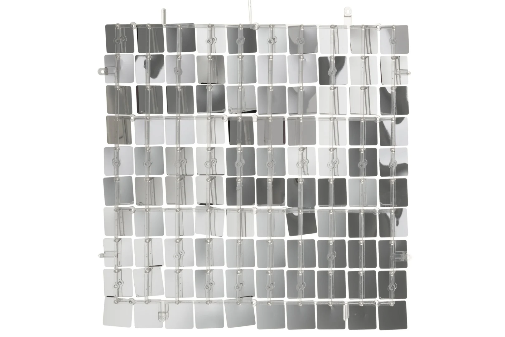 Stoosang decoratiepaneel zwart PVC, vierkant met glanzende tegelstructuur en strak modern design