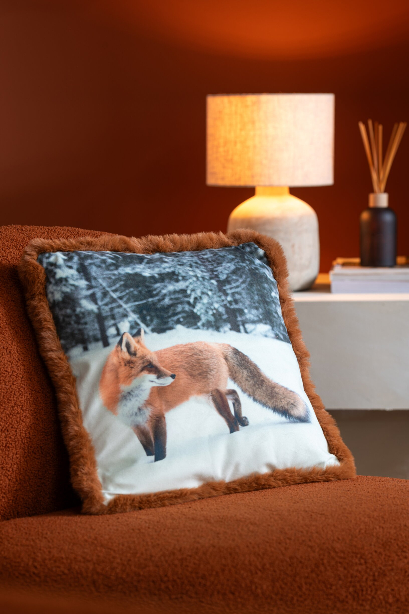 Kussen Zidun Bruin 40x40 cm - Set van 2 - Afbeelding 3
